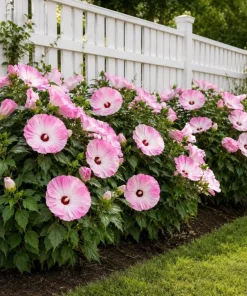 Hibiscus Luna Pink Swirl Live Plant – 4-6 Inches Tall, Pink & White Flowers, Outdoor Perennial - Image 7
