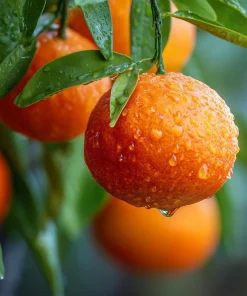 Honey Tangerine Tree Live Plant - 2-5 Inch Tall Potted Citrus Seedling - Image 1