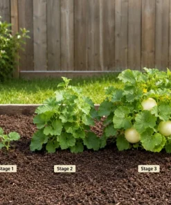 Honeydew Melon Live Plants - 2 Seedlings Per Pot, 3-5 Inches Tall, Sweet Fruit Starter - Image 7