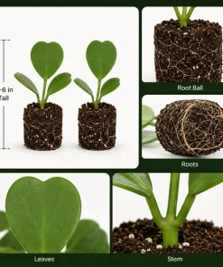 Hoya Kerrii Live Plant 4-6 Inch Tall – Heart Leaf Houseplant – Easy Care Indoor - Image 5