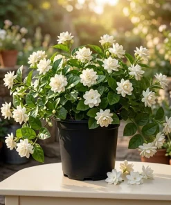 Jasmine Sambac Orleans Live Plant – Highly Fragrant White Flowers, 4-6 Inch Tall, Indoor/Outdoor - Image 1