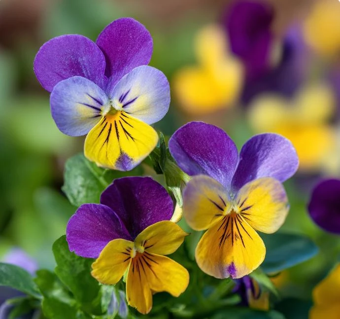 Johnny Jump Up Seeds – Viola Tricolor Helen Mount – 120 Seeds – Colorful Garden Blooms - Image 2