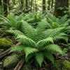 Lady Fern Rhizomes - 5 Pack Green Fern Bare Roots, 3-6" Long Live Perennial Ferns - Image 1