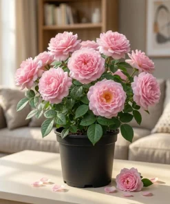 Lady Guadalupe Rose Bush Live Plant – Fragrant Heirloom, 4-6 inch Tall - Image 1