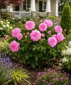 Lady Rose Live Plant – Soft Pink Flowering Rose Bush – 1-2 Feet Tall in 3 Gallon Pot – Outdoor - Image 3