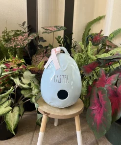 Large Ceramic Birdhouse - Outdoor Garden & Patio Decor - Image 7