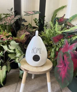 Large Ceramic Birdhouse - Outdoor Garden & Patio Decor - Image 8