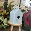 Large Ceramic Birdhouse - Outdoor Garden & Patio Decor - Image 1