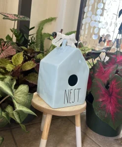 Large Ceramic Birdhouse - Outdoor Garden & Patio Decor - Image 1