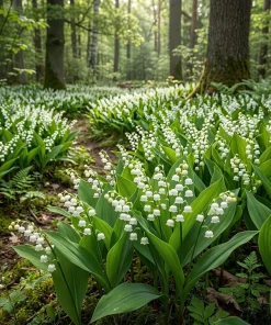 Lilly of the Valley Bare Root Rhizomes - 10 Pack, Fragrant White Blooms - Image 4
