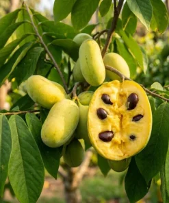 Live Paw Paw Tree Asimina Triloba Plant – Hardy Banana Tree – 6-14 Inches Tall, Quart Pot - Image 2