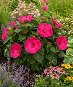 Luna Rose Hibiscus Live Plant 4-6 Inches Tall, Pink Flowering Perennial for Garden & Patio - Image 8