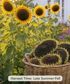 Mongolian Sunflower Live Plant – Helianthus annuus – 3-5 Inches Tall – 4 Inch Pot – Outdoor Garden - Image 6
