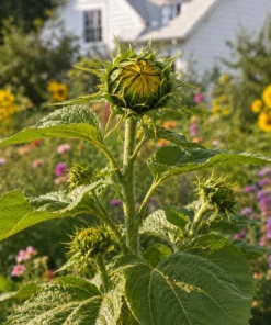 Mongolian Sunflower Live Plant – Helianthus annuus – 3-5 Inches Tall – 4 Inch Pot – Outdoor Garden - Image 7