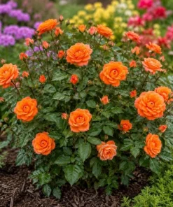 Orange Mini Rose Live Plant 4-6 Inch Tall - Miniature Rose Bush for Indoor & Outdoor - Image 5