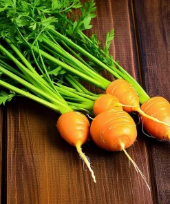 Organic Parisian Carrot Seeds – Heirloom Round Carrots (250 Seeds) – Vegetable Seeds - Image 1