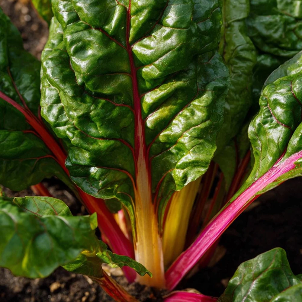 Organic Rainbow Swiss Chard Seeds - 50 Seed Pack | Vibrant Multicolored Stems - Image 3