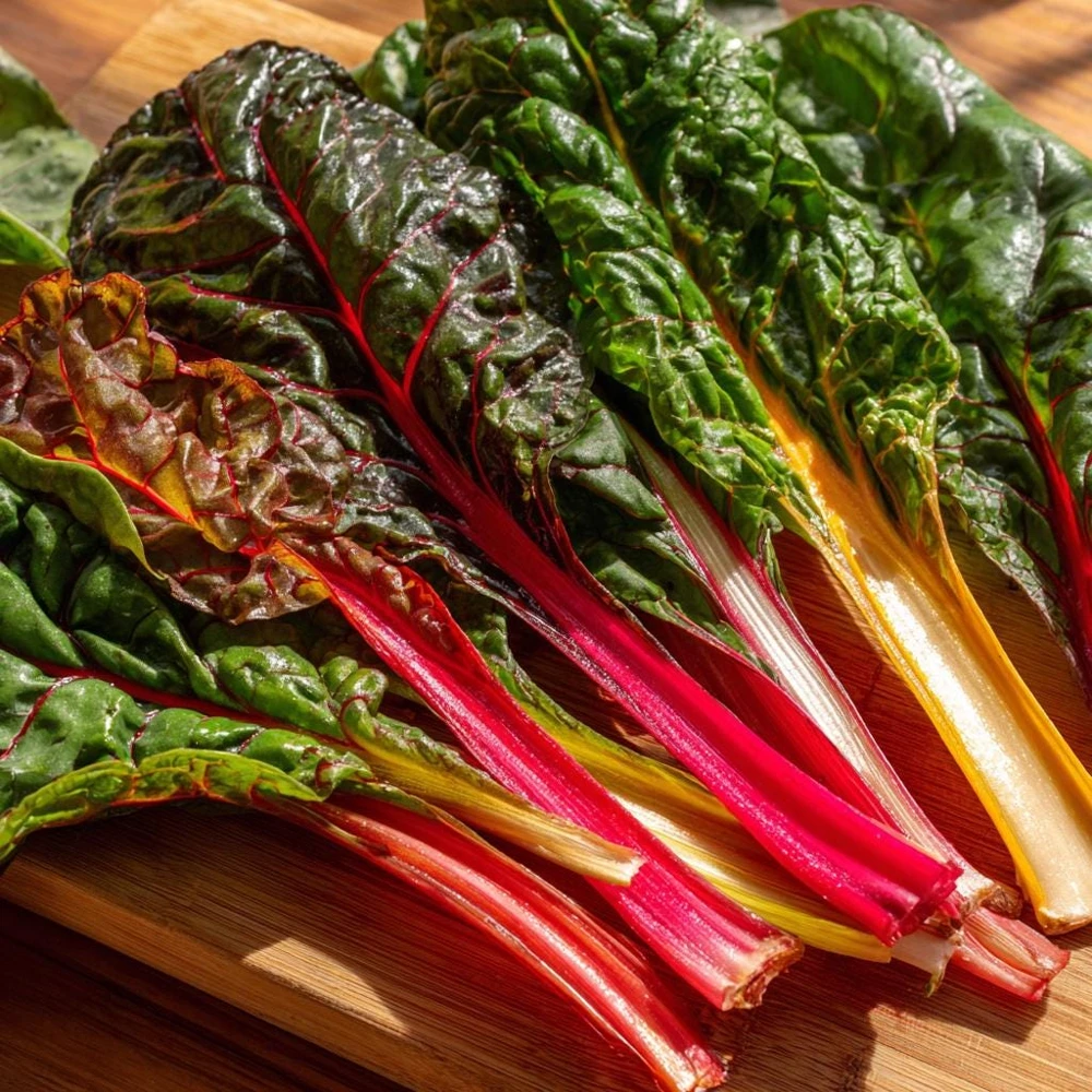 Organic Rainbow Swiss Chard Seeds - 50 Seed Pack | Vibrant Multicolored Stems - Image 4