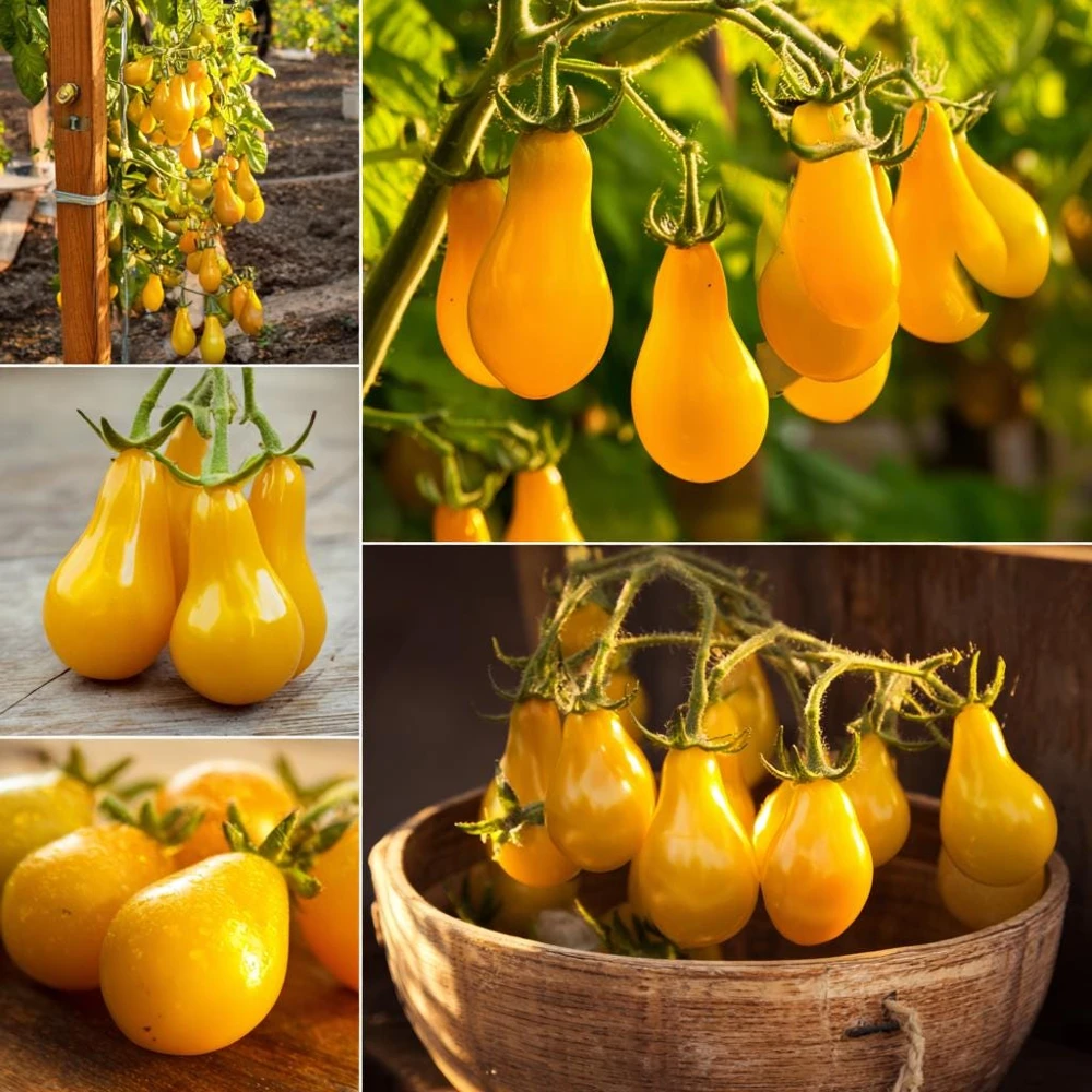 Organic Yellow Pear Cherry Tomato Seeds - Heirloom Variety, 30 Seeds - Image 3