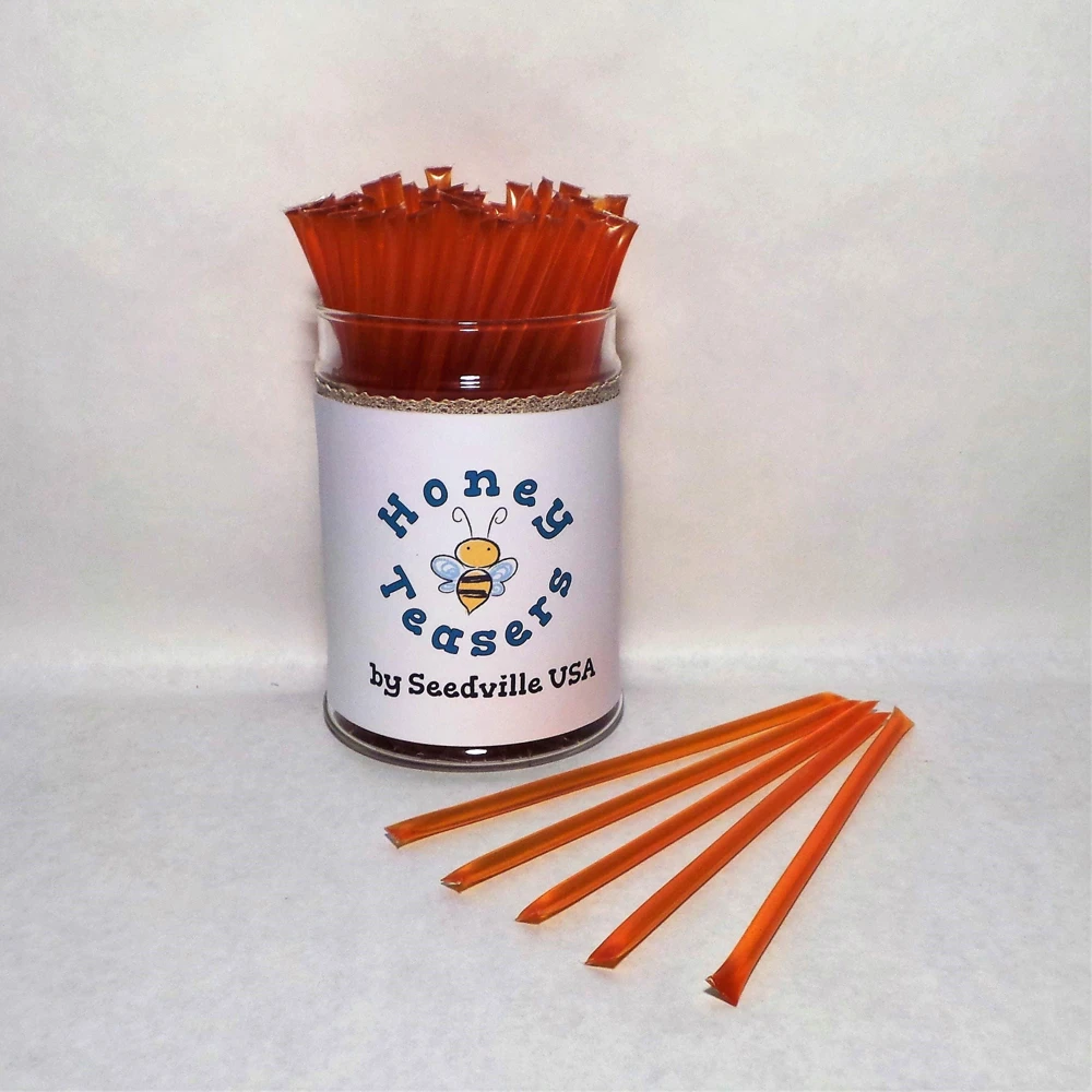 Peach Honey Snack Sticks - 5 Pack Natural Honeystix Straws, 1 Teaspoon Each - Image 4