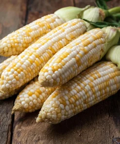 Peaches & Cream Sweet Corn Seeds - 30 Bi-Color Seeds, Early Maturing - Image 1
