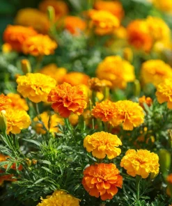 Petite French Marigold Seeds Mix – 300 Multi-Color Blooms, Easy to Grow - Image 1