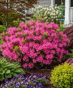 Pink Azalea Live Plant - Rhododendron Shrub, 10-12 Inch, 1 Gallon Pot, Outdoor - Image 2
