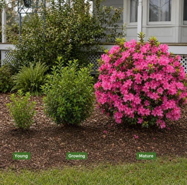 Pink Azalea Live Plant - Rhododendron Shrub, 10-12 Inch, 1 Gallon Pot, Outdoor - Image 4