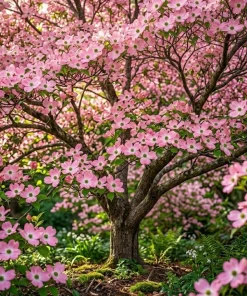 Pink Dogwood Tree Live Plant - 8-12