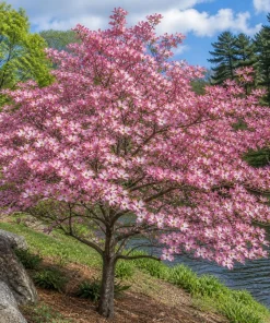 Pink Dogwood Tree Live Plant - Cornus florida - 6-12