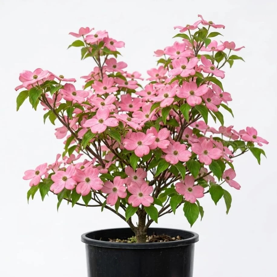 Pink Dogwood Tree Live Plant - Cornus florida - 6-12" Tall Quart Pot - Outdoor - Image 1