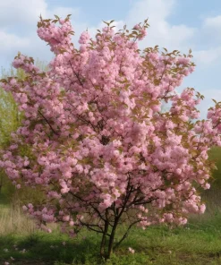 Pink Flowering Almond Shrub Live Plant – 6-12