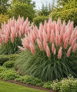 Pink Pampas Grass Live Plant 4-6 Inch Tall – Ornamental Outdoor Grass - Image 6
