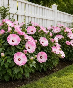 Pink White Hibiscus Live Plant Tropical Flowering Bush 4-6 Inch Tall Outdoor - Image 5
