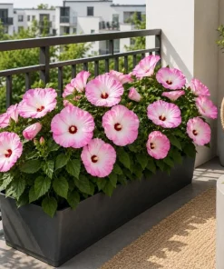 Pink White Hibiscus Live Plant Tropical Flowering Bush 4-6 Inch Tall Outdoor - Image 6