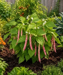 Pinto Bean Live Plants - 2 Per Pot, 3-5 In Tall, Heirloom Vegetable Starter - Image 7