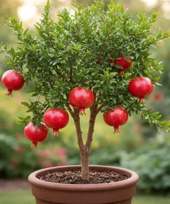 Pomegranate Live Plant - Sweet Red Fruit Bearing Tree for Garden - 4 to 6 Inch Tall - Image 7