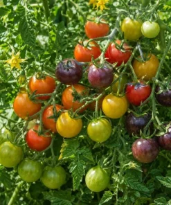 Rainbow Cherry Tomato Live Plant 3-5 Inch Tall in 4 Inch Pot - Edible Vegetable - Image 5