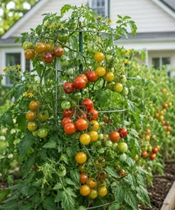 Rainbow Cherry Tomato Live Plant 3-5 Inch Tall in 4 Inch Pot - Edible Vegetable - Image 9