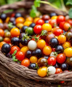 Rainbow Mix Cherry Tomato Seeds 25 Count - Heirloom Multicolor Varieties - Image 3
