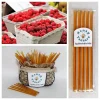 Raspberry Honey Snack Sticks - 5 Pack Natural Honeystix Straws - Image 1