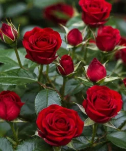 Red Mini Rose Live Plant 4-6 Inch Tall - Miniature Rose Bush for Indoor & Outdoor - Image 2