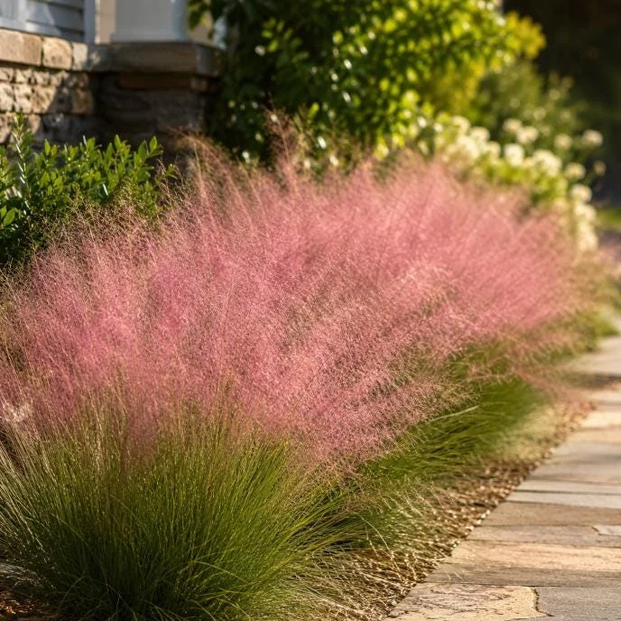 Ruby Muhly Grass Live Plant 4-6 Inch Tall – Ornamental Perennial Grass - Image 3