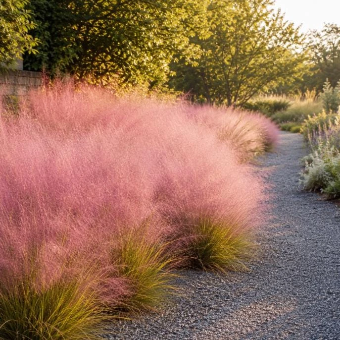 Ruby Muhly Grass Live Plant 4-6 Inch Tall – Ornamental Perennial Grass - Image 4