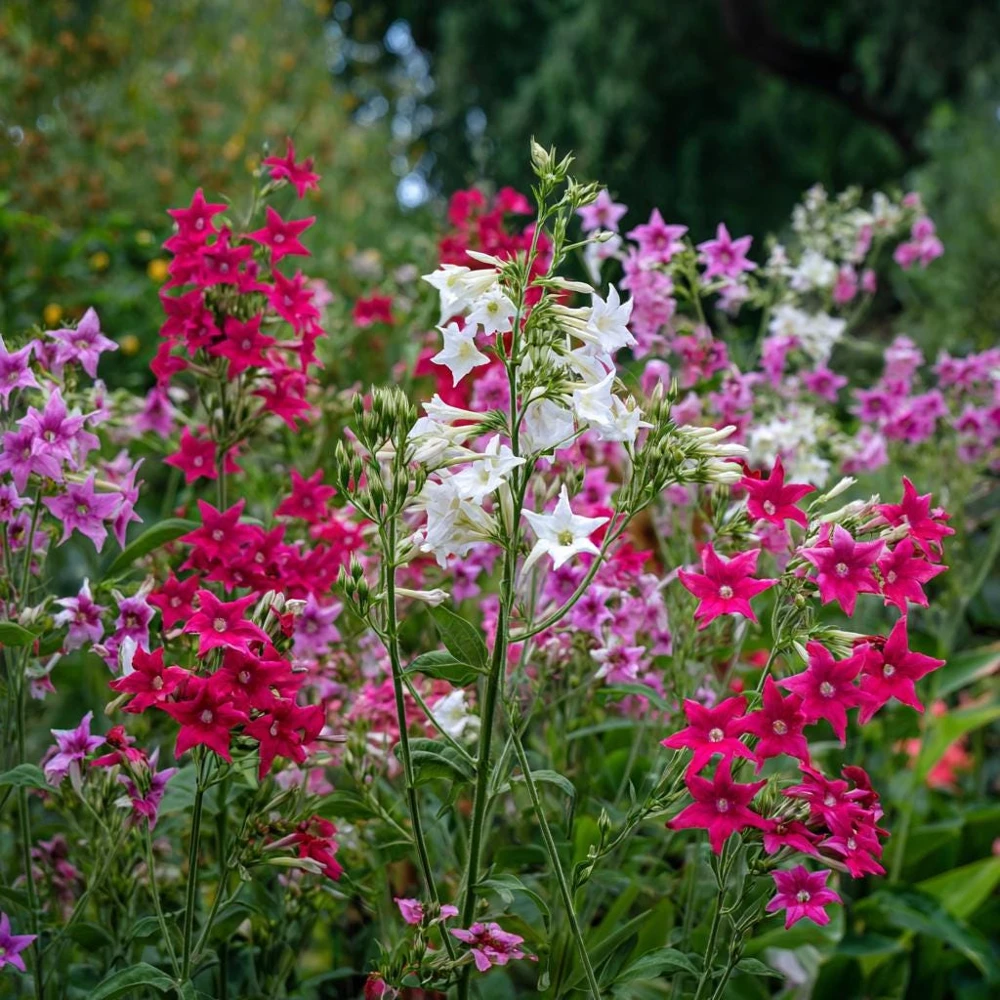 Sensation Flowering Tobacco Seeds Mix – Nicotiana Alata – 500 Seeds – Fragrant, Vibrant Colors - Image 2