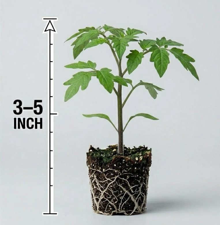 Set of 2 Beefsteak Tomato Live Plants - 3-5 Inch Tall in 4 Inch Pots - Image 6
