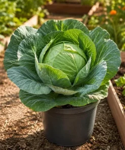 Set of 2 Cabbage Live Plants 1-4 Inch Tall - Healthy Garden Seedlings - Image 1