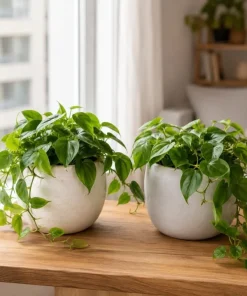 Set of 2 Heartleaf Philodendron Live Plants – Green Trailing Potted Houseplant – Indoor & Outdoor - Image 3