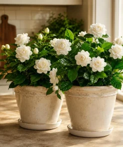 Set of 2 Jasmine Duke of Tuscany Live Plants, 4-8 Inch, Fragrant White Flower Vine - Image 1