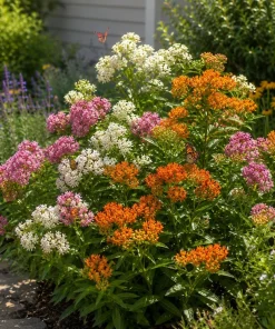 Set of 2 Milkweed Live Plants, Asclepias Tuberosa Starter Plants 4-7 Inch Tall, Perennial, Outdoor - Image 2